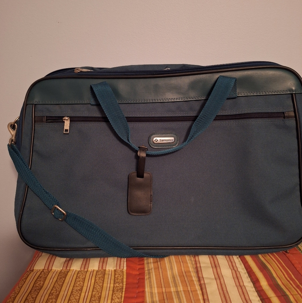 Samsonite Sidekick III Vintage Teal Travel Shoulder Bag